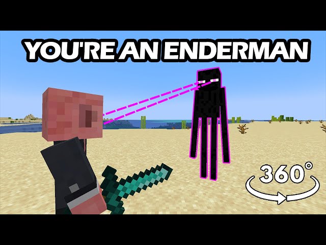360° POV: you're an enderman and i'm trying to kill you