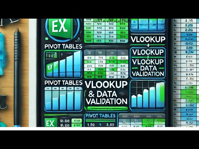 🚀 Master Pivot Tables, VLOOKUP & Data Validation in Excel Like a Pro! 📊