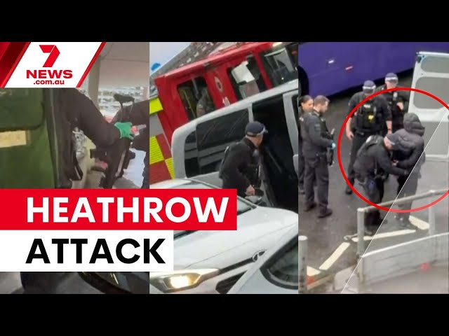 'I believed I was in a terrorist attack': The pepper spray attack at Heathrow airport | 7NEWS