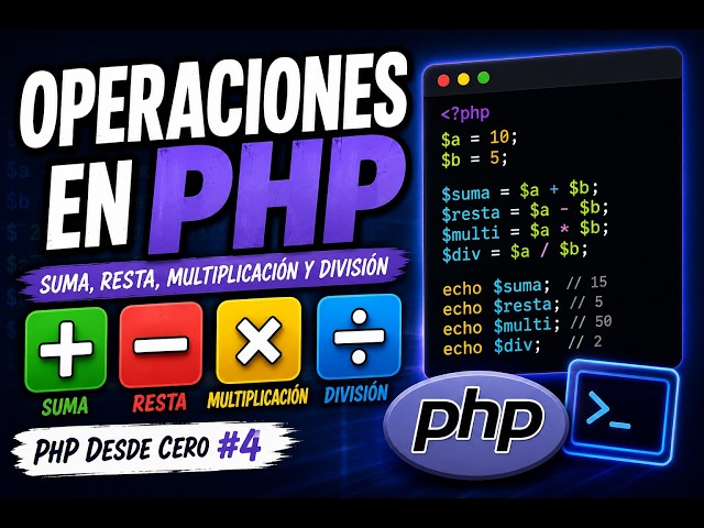 Operaciones matemáticas en PHP #4 | Curso de PHP desde cero