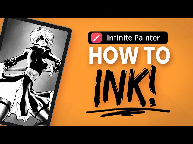 How to Digitally Ink in Infinite Painter | Pro Tutorial