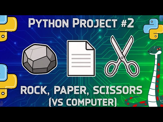 ROCK PAPER SCISSORS GAME - Project #2 | Python for Beginners #python #pythonprogramming #code
