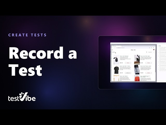 Record a Browser Journey and Get a Playwright Test | TestVibe
