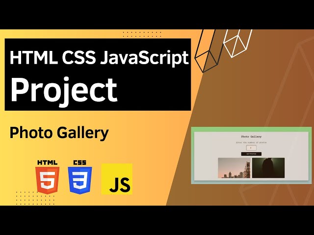 HTML CSS JavaScript Project - Photo Gallery