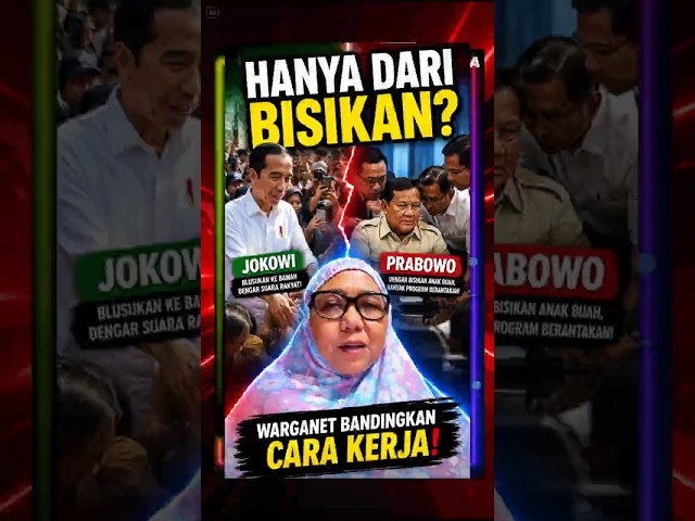 NETIZENS COMPARE JOKOWI AND PRABOWO'S WORK STYLES #politics #latestnews