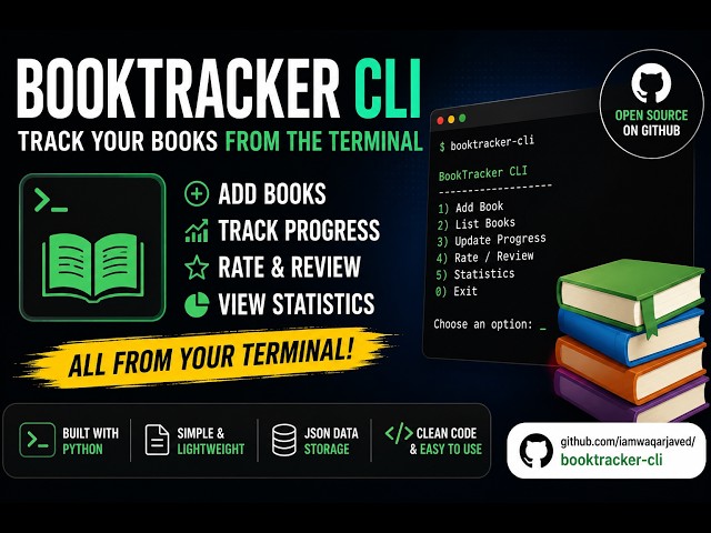 BookTracker CLI — Python Capstone Demo | pip install, argparse, OOP, pytest