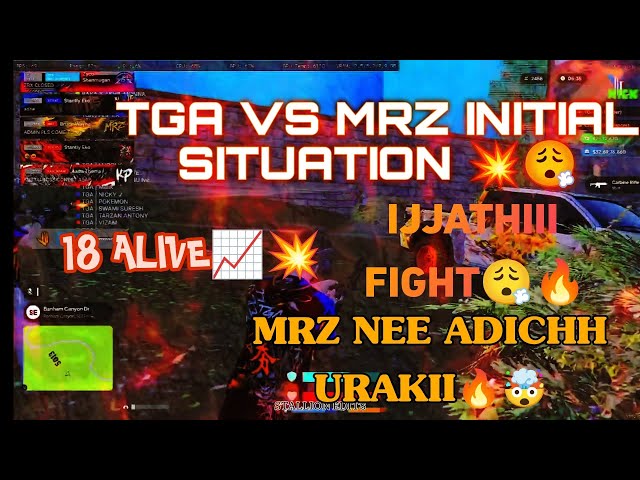 TGA VS MRZ INITIAL SITUATION 💥😮‍💨 MRZ NE ADICHH URAKII🔥📈TGA 18 ALIVE🤯💥 #tga #xlanticsrp 