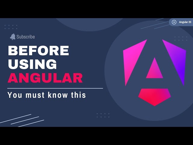 Angular Prerequisites 🔥 What You MUST Know Before Learning Angular