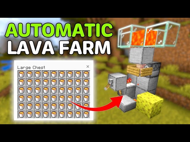 SIMPLE 26.4 INSTANT LAVA FARM TUTORIAL in Minecraft Bedrock (MCPE/Xbox/PS/Switch/PC)