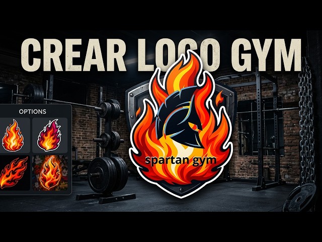 spartan gym logo video creación
