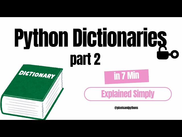 Python Dictionaries | Part 2 | Loops and Nested Dictionaries | Beginner Guide