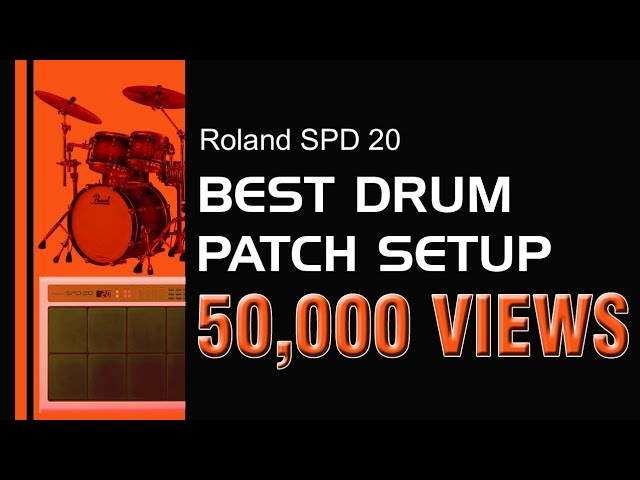 Roland SPD 20 acoustic drum patch edit setup 🥁