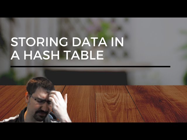 How data gets hashed and stored in a hash table's array back end