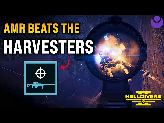Helldivers 2 - AMR is GOATED against Illuminate Harvesters! Super Helldive (SOLO full clear)