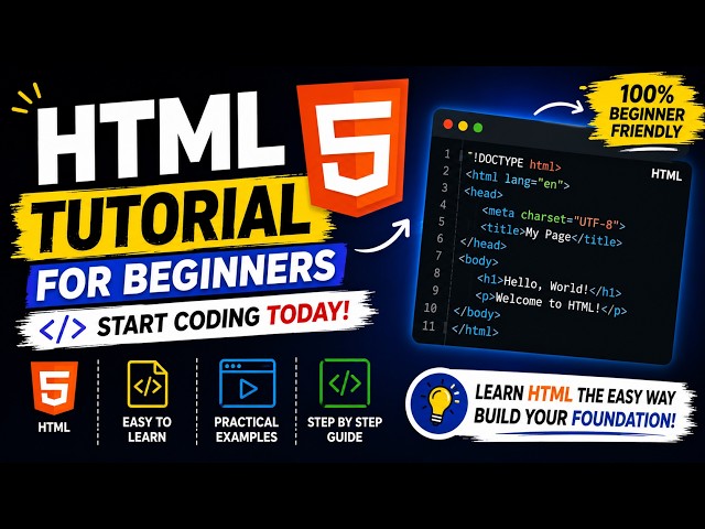 HTML5 tutorial for beginners coding | part-1