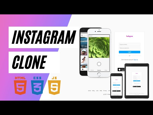 How To Create A Complete Frontend Responsive Instagram-clone with Html, CSS & JavaScript
