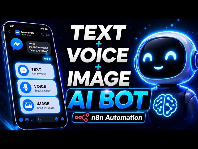 Messenger AI Automation: Text + Voice + Image Chatbot with n8n (Full Build)