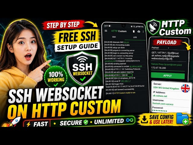 How to Create an SSH Account on FastSSH & Setup HTTP Custom