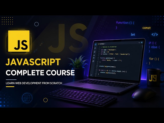 Complete JavaScript Course | Variables, Functions, DOM & More