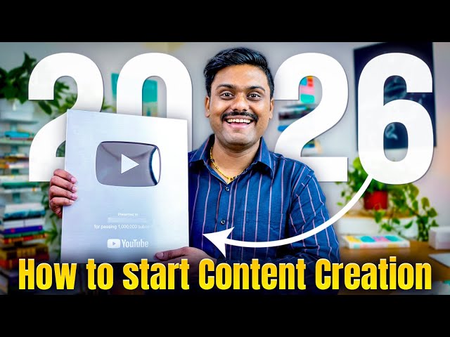 How to Start Content Creation in 2026 || No one can stop you from becoming a Big Creator in 2026