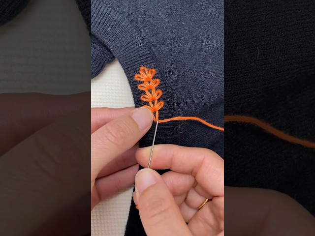 Step-by-Step Floral Neckline Embroidery Tutorial