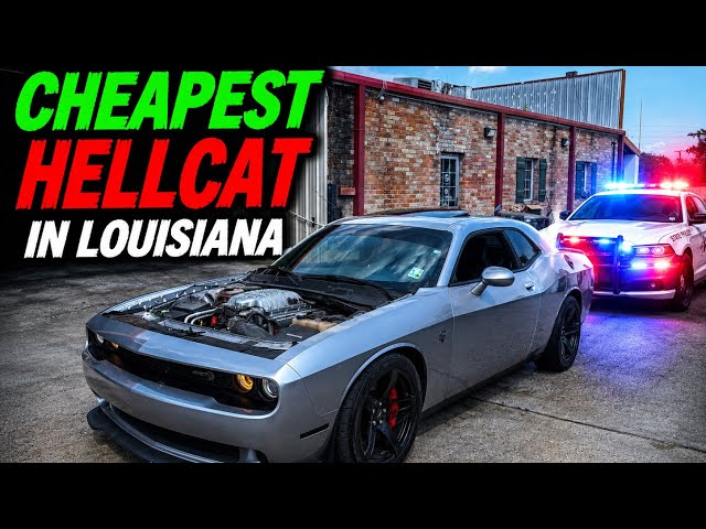I TOOK THE HOOD OFF THE CHEAPEST HELLCAT IN LOUISIANA 