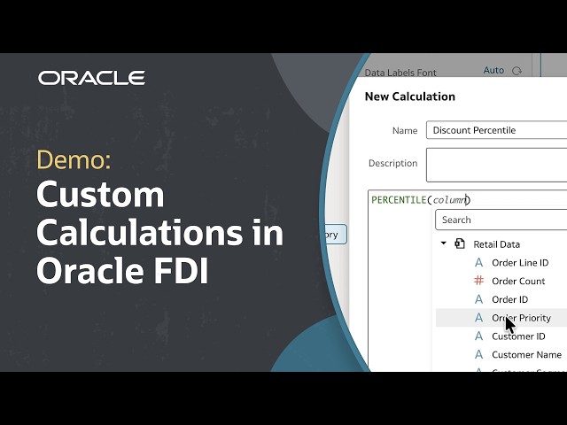 How to Build Calculations in Oracle Fusion Data Intelligence