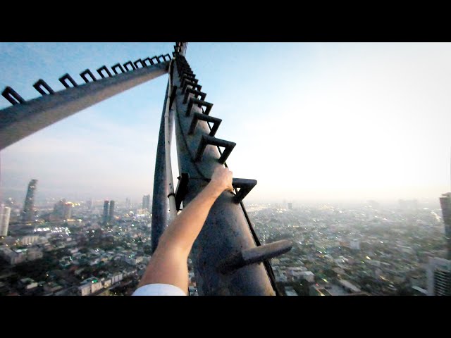 sketchy spire climb in bangkok