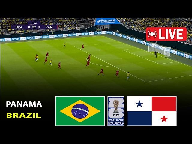 🔴LIVE : Brazil vs Panama | Today Football Live Match | Full Match PES 21 Simulation Gameplay