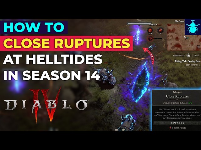 Diablo 4: How To Close Ruptures at Helltides in Season 14