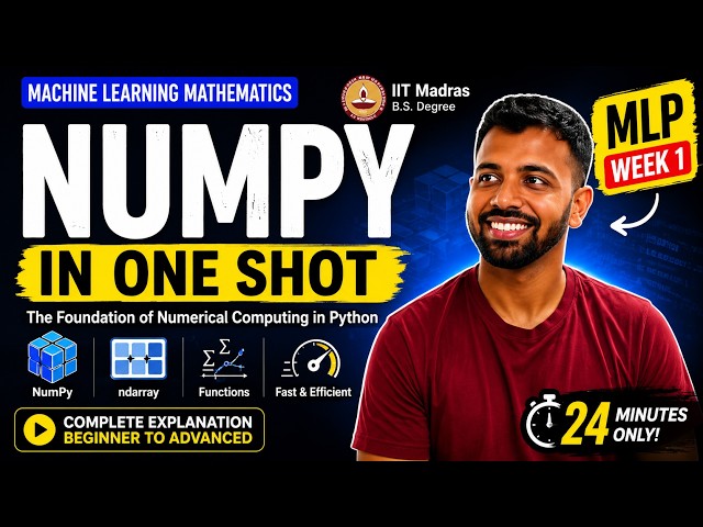 NUMPY  In ONE SHOT | Machine Learning  & Deep Learning Foundation