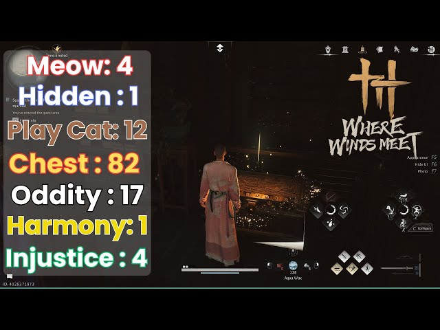 Guide 100% Prosperity Haven (Chest, Cats, Oddity, Harmony, Hidden Path, Injustice) Where Winds Meet