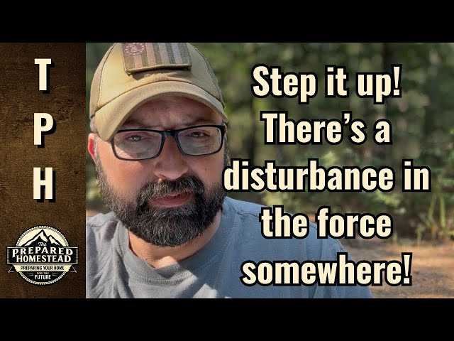 Step it up! There’s a disturbance in the force somewhere!