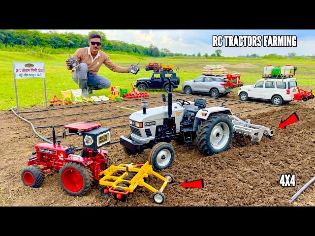 RC 4x4 Cars Transporting Farm Equipments To The New Farm - RayanRC