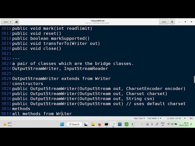 IO stream bridge classes, OutputStreamWriter and InputStreamReader