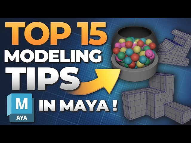 15 tips NOOB vs PRO Modeling 3D in MAYA !