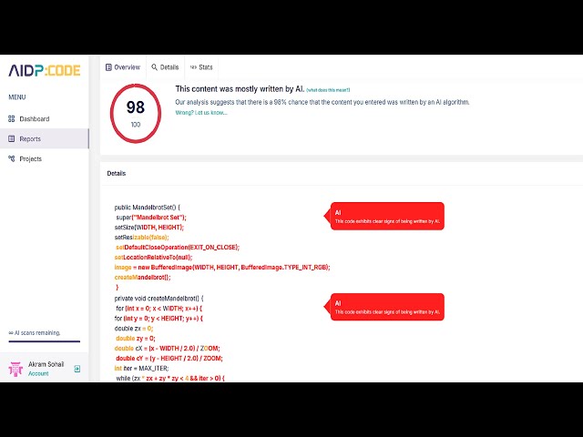 AI Detector Pro Code: Detecting AI-Generated Code in Multiple Languages || AIDP Tool Explained