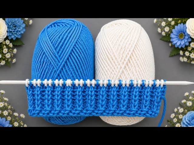 WOW Easy and Beautiful knitting pattern 🧶 #trendingvideo #youtubevideo #diy #knitting