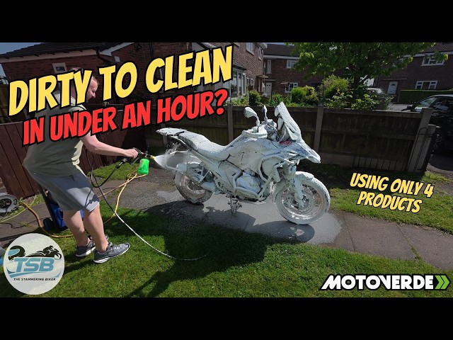 MotoVerde Tested: Clean Your BMW R1300GS in Under an Hour!