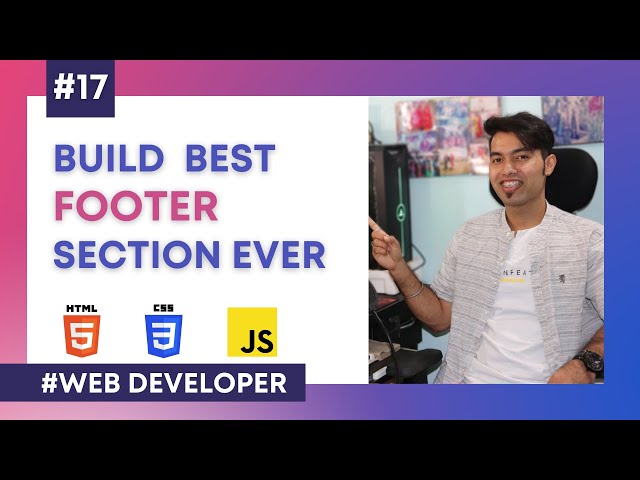 Website Development in Hindi #17:  Completing our Footer Section UI | P-2