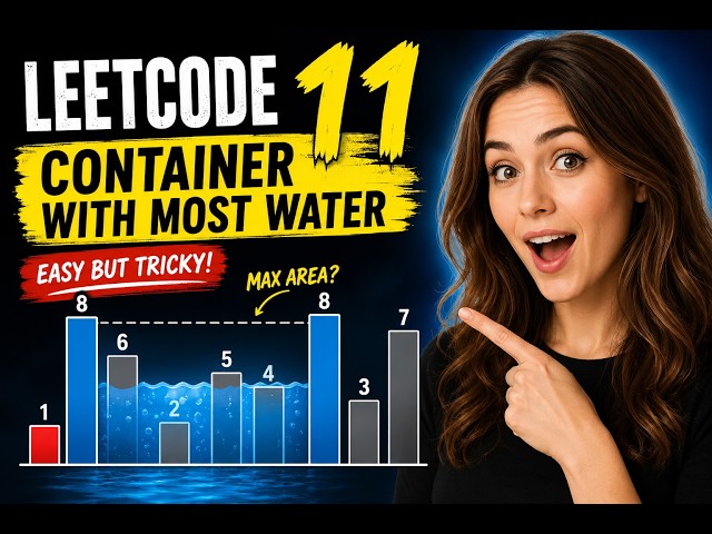 Container With Most Water | Leetcode 11 | Algorithm explanation with solution