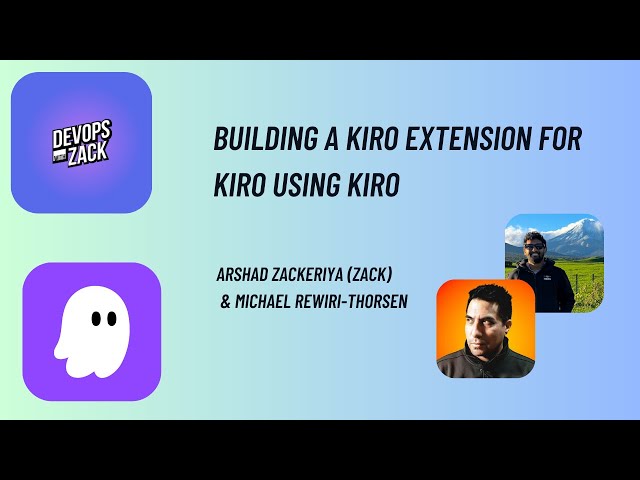 Building a Kiro Extension for Kiro using Kiro