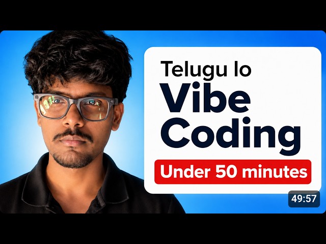 Vibe Coding in Telugu | Build AI Apps Without Coding