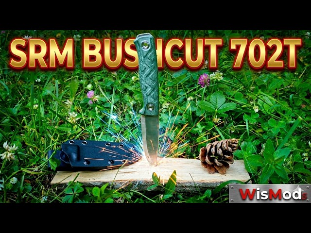 SRM Fixed Blade Bushcraft Knife - The Bushcut 702T is their first fixed blade, and it's a banger!