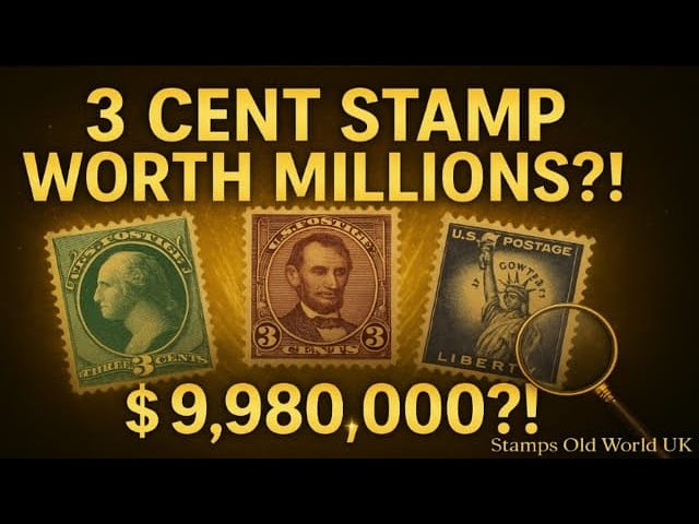 3 Cents Stamps Worth $9,980,000?! Rare U.S. Stamps You Might Have! | Stamps Old World UK