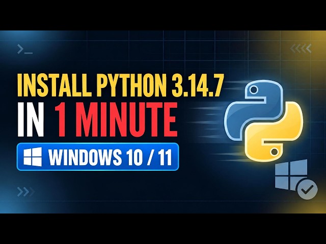 How to Install Python 3.14 on Windows 10 and 11 in 1 Minute