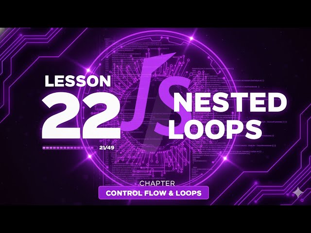 022 JavaScript Nested Loops | Zero to Advanced course | #22