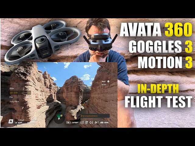 DJI Avata 360 with Goggles 3 + Motion 3 in-depth Flight Test Review
