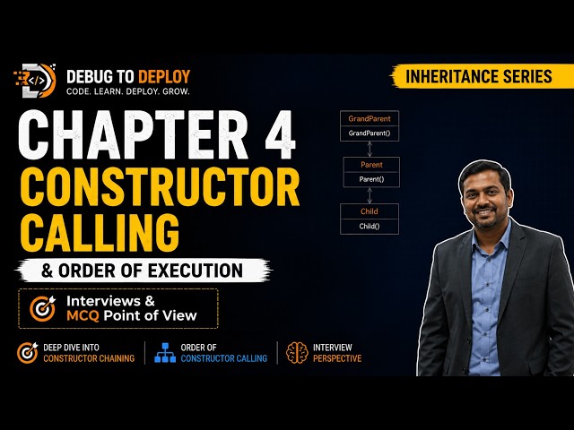 Inheritance Constructor Calling Order Explained Like a Professional |  Interview Critical