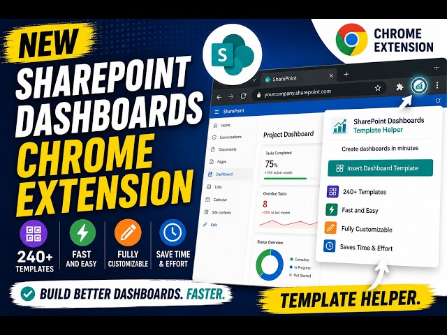 New SharePoint Dashboards Chrome Extension